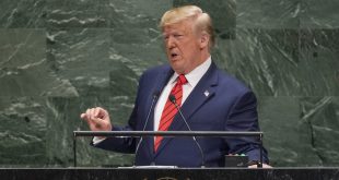Donald Trump, presidente de Estados Unidos, en la Asamblea General de la ONU