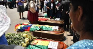 30 muertos por herida de bala en Bolivia por represión de la autoproclamada presidenta de Bolivia Añez