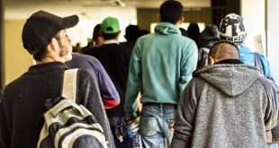 Migrantes centroamericanos en México.